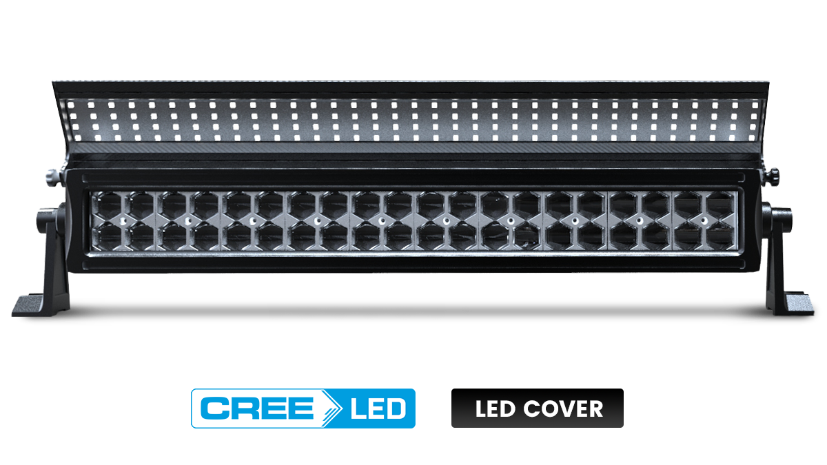 LED Bar 21.5" (55cm) 6D with Cover 120W - Shark