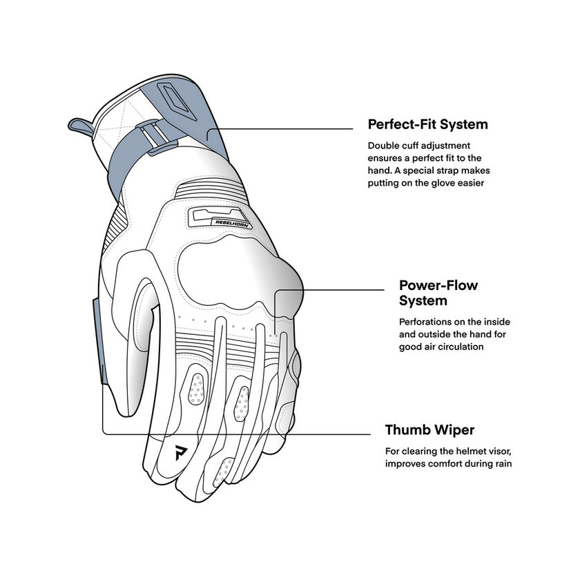 Motoristične rokavice - Rebelhorn Range