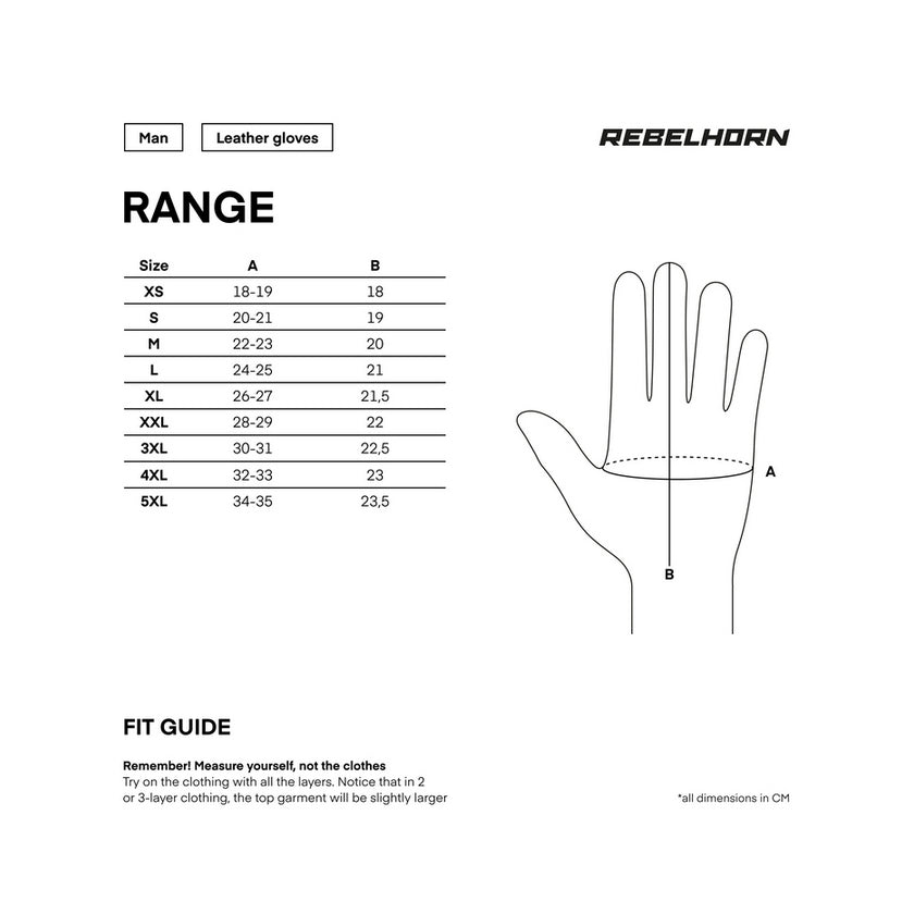Motoristične rokavice - Rebelhorn Range