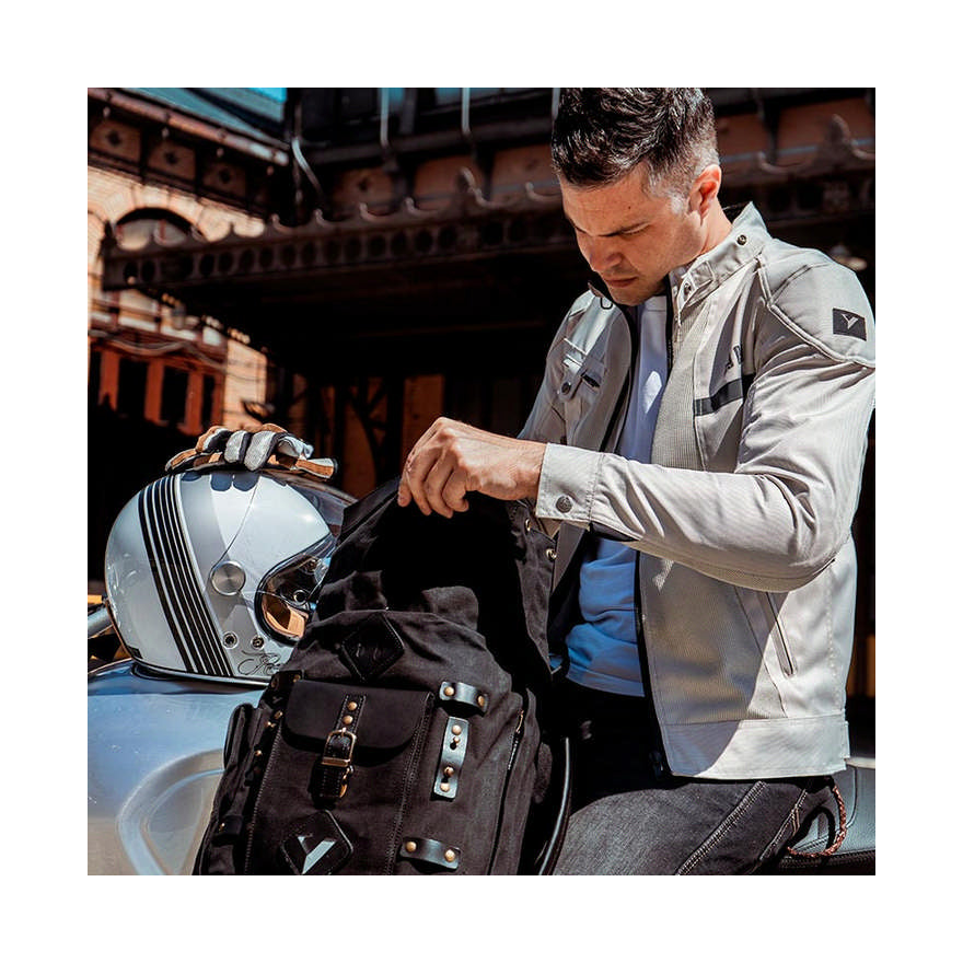 Motoristična jakna BY CITY Summer Route Krem - Moška