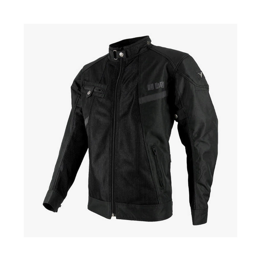 Motoristična jakna BY CITY Summer Route Črna - Moška