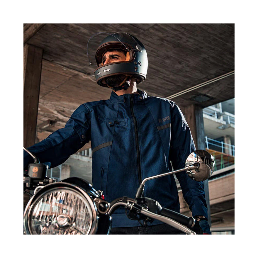 Motoristična jakna BY CITY Summer Route Črna - Moška