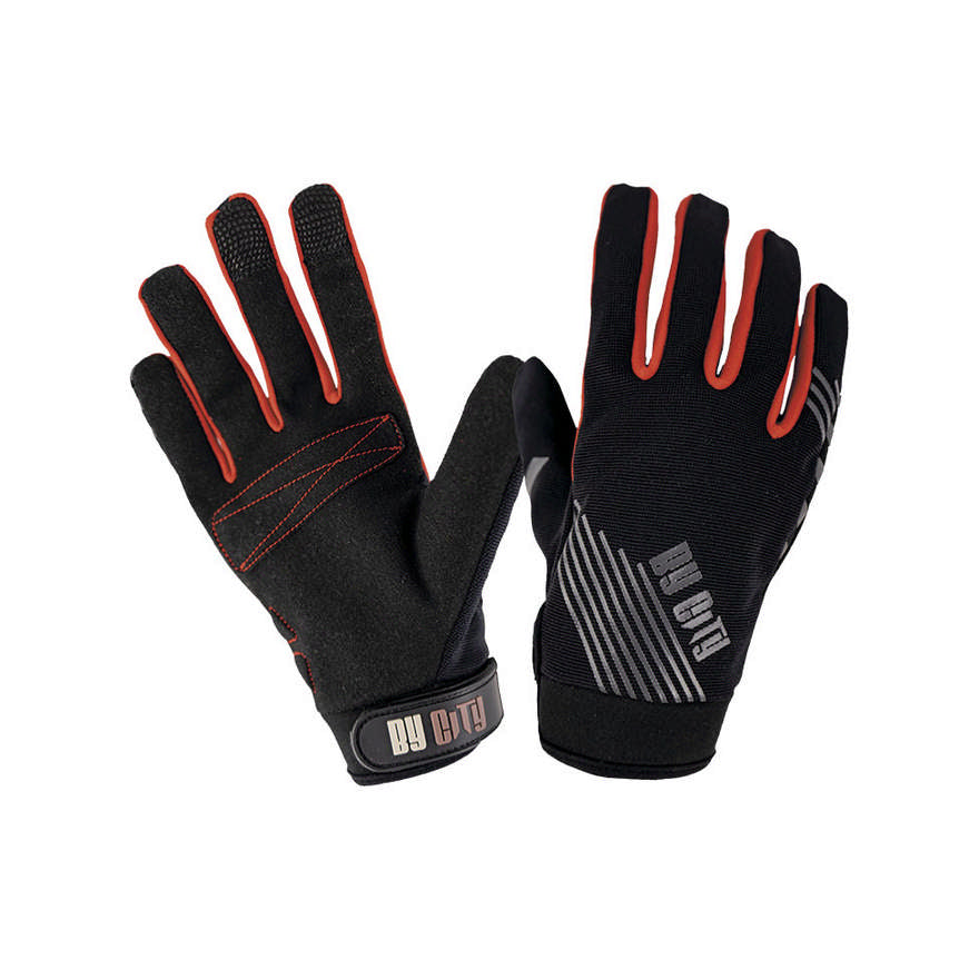 Motoristične Rokavice BY CITY Moscow Rdeče - Moške