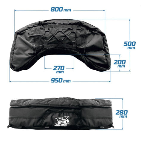 Sprednji kovček - SHARK Tekstilni ( Vodoodporen ) - XWAY