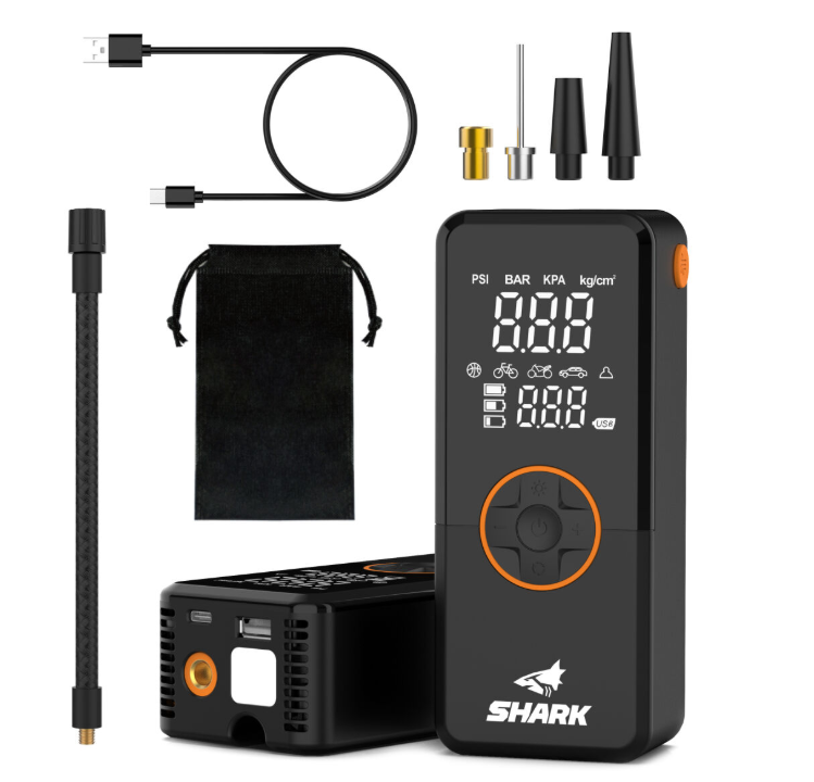 SHARK BP-150 - Električni kompresor na baterijo z zaslonom