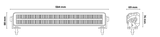 LED Bar 22" (58cm) 108W OSRAM EU Homologated - Shark