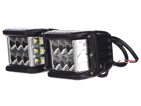 LED Side Shooter Lights (2x) 24W 120° - Shark