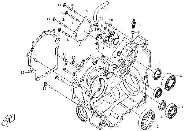 Right Crankcase / CFMOTO 500