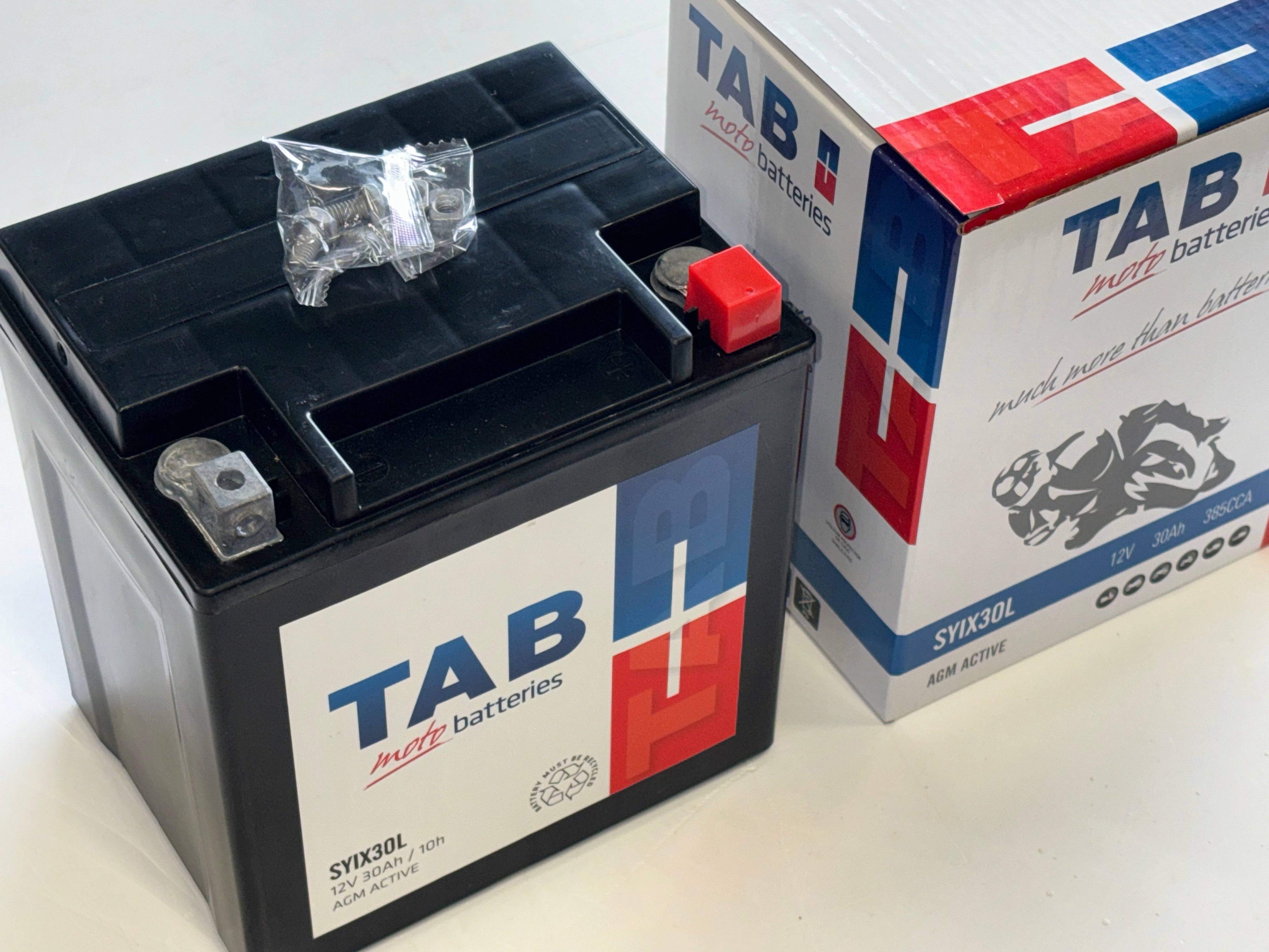 V1502FAN SET と　V1501 BATTERY SET Battery TAB - 30Ah 385A - for CF MOTO, SEGWAY, MOTO GUZZI, HARLEY