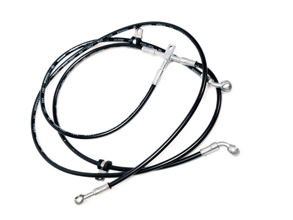 Zavorna cev (nožni cilinder → zadnje zavorne čeljusti)