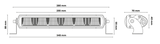 LED Bar 11" (28 cm) 18W EU Homologiran DRL - Shark