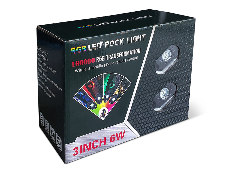 RGB LED Underglow Lights with Bluetooth Control - Shark