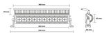LED Bar 21.5" (55cm) 6D with Cover 120W - Shark